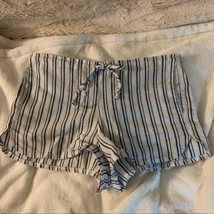 Brandy Melville Striped Tie Up Shorts